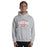 Man wearing a Katy High School Tigers Sport Grey Classic Unisex Hoodie 211