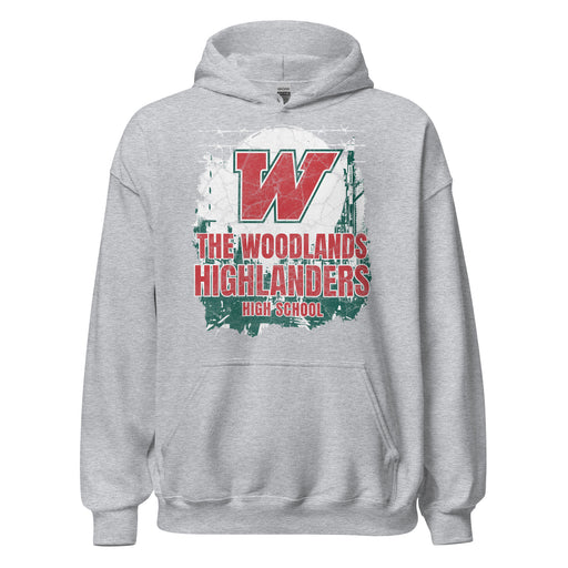 The Woodlands High School Highlanders Sport Grey Classic Unisex Hoodie 201