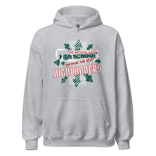 The Woodlands High School Highlanders Sport Grey Classic Unisex Hoodie 205