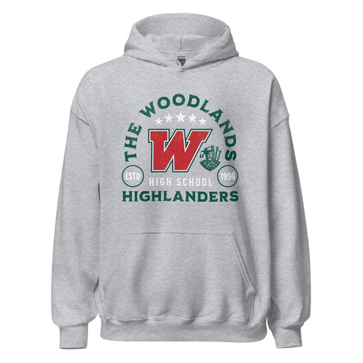 The Woodlands High School Highlanders Sport Grey Classic Unisex Hoodie 207