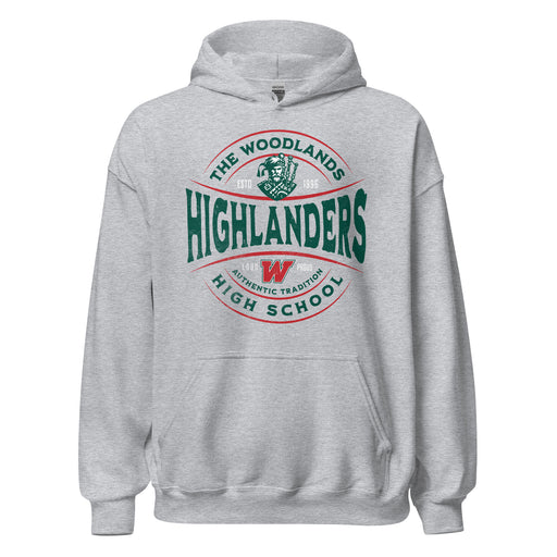 The Woodlands High School Highlanders Sport Grey Classic Unisex Hoodie 217