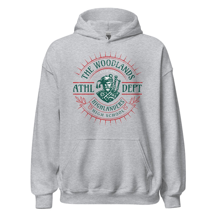 The Woodlands High School Highlanders Sport Grey Classic Unisex Hoodie 220