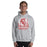 Man wearing Cypress Lakes High School Sport Grey Classic Unisex Hoodie 202