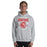 Man wearing Cypress Lakes High School Sport Grey Classic Unisex Hoodie 204