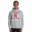 Man wearing Cypress Lakes High School Sport Grey Classic Unisex Hoodie 205