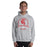 Man wearing Cypress Lakes High School Sport Grey Classic Unisex Hoodie 206