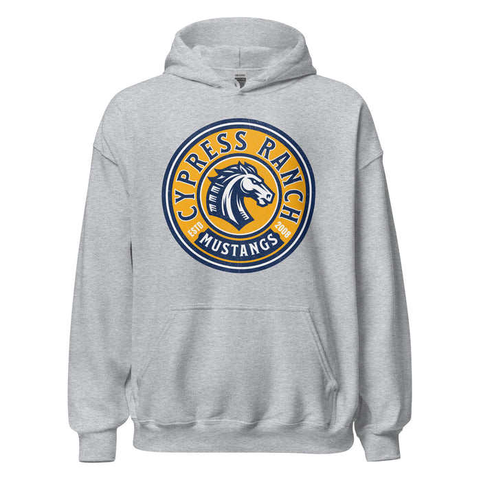 Cypress Ranch High School Mustangs Sport Grey Classic Unisex Hoodie 202