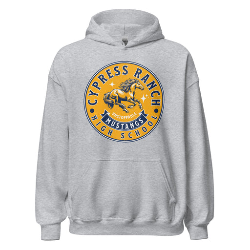 Cypress Ranch High School Mustangs Sport Grey Classic Unisex Hoodie 216