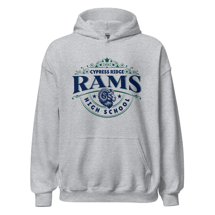 Cypress Ridge High School Rams Sport Grey Classic Unisex Hoodie 211