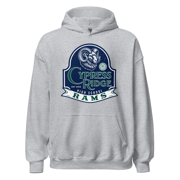 Cypress Ridge High School Rams Sport Grey Classic Unisex Hoodie 219