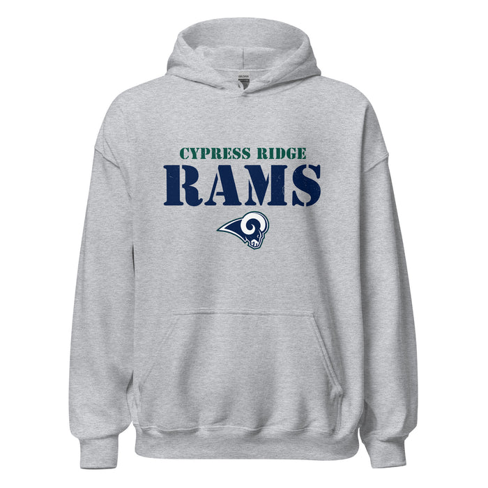 Cypress Ridge High School Rams Sport Grey Classic Unisex Hoodie 222