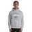 Man wearing Flower Mound High School Jaguars Sport Grey Classic Unisex Hoodie 211