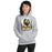 Woman wearing Hastings High School Bears Sport Grey Classic Unisex Hoodie 202