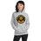 Woman wearing Hastings High School Bears Sport Grey Classic Unisex Hoodie 215