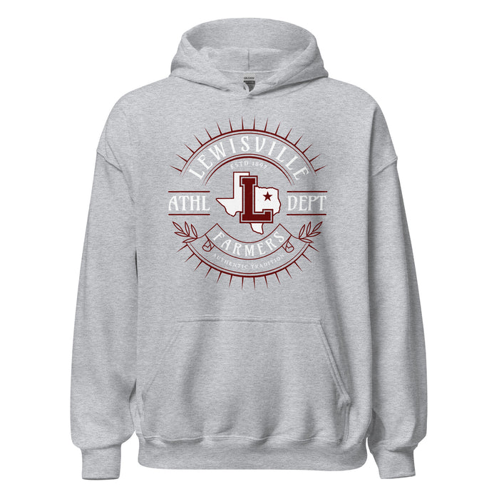 Lewisville High School Farmers Grey Classic Unisex Hoodie 201