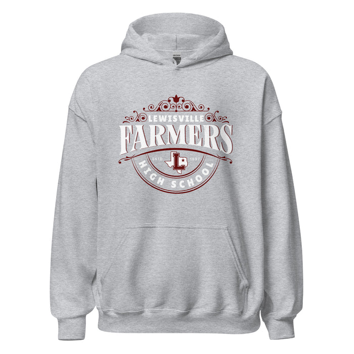 Lewisville High School Farmers Grey Classic Unisex Hoodie 211