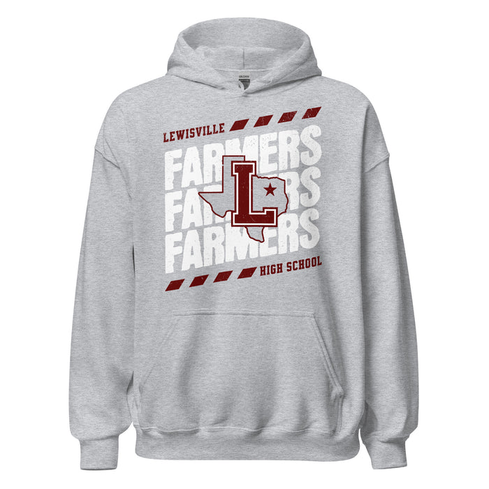 Lewisville High School Farmers Grey Classic Unisex Hoodie 223