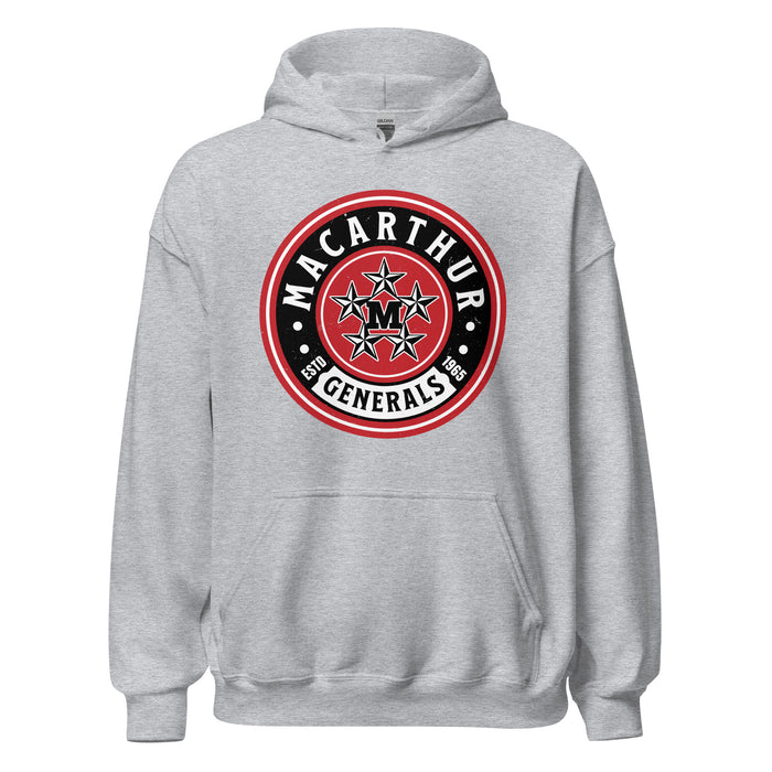 MacArthur High School Generals Grey Classic Unisex Hoodie 220