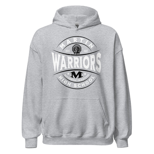 Martin High School Warriors Grey Classic Unisex Hoodie 218