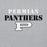 Close-up view of Permian High School Panthers Grey Premium Unisex T-shirt 221