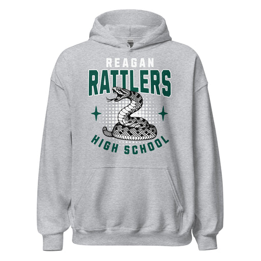 Reagan High School Rattlers Grey Classic Unisex Hoodie 204