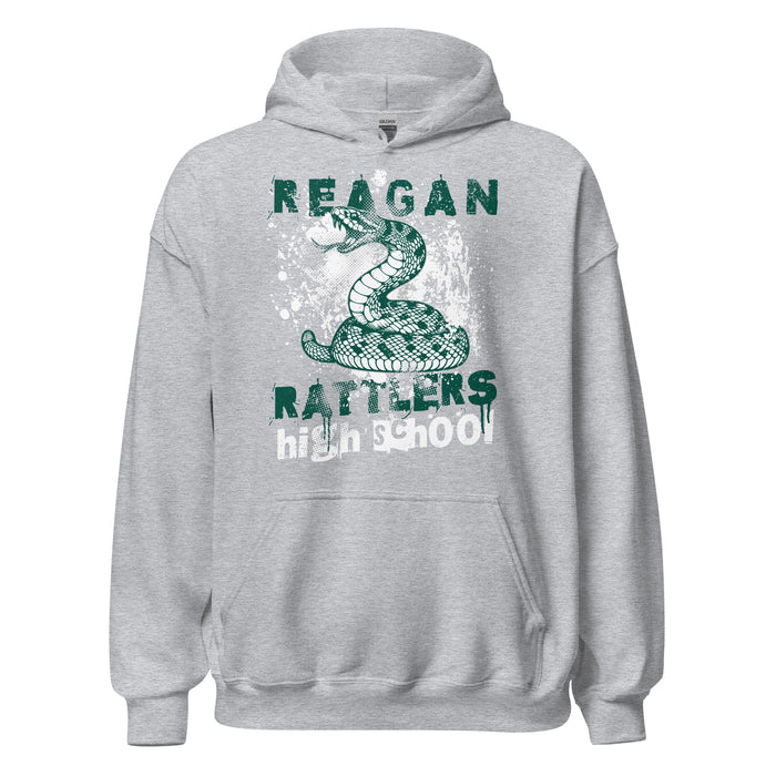 Reagan High School Rattlers Grey Classic Unisex Hoodie 205