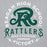 Close-up view of Reagan High School Rattlers Grey Classic Unisex Hoodie 206