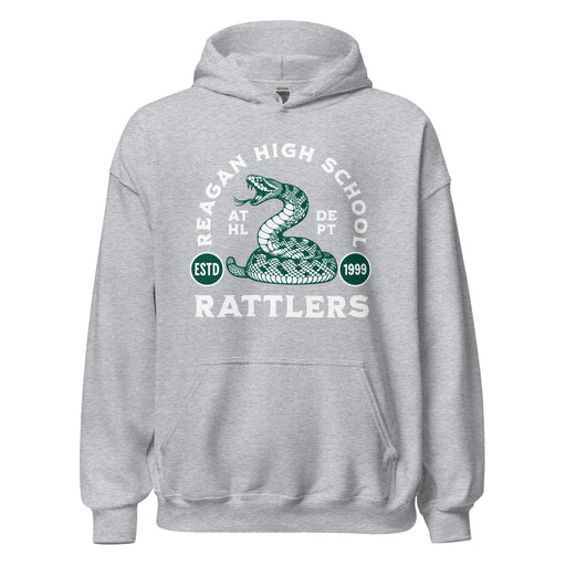 Reagan High School Rattlers Grey Classic Unisex Hoodie 208