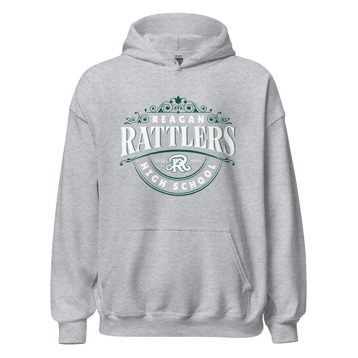 Reagan High School Rattlers Grey Classic Unisex Hoodie 211