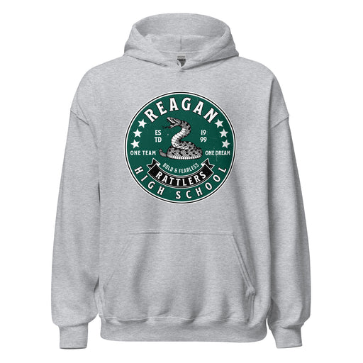 Reagan High School Rattlers Grey Classic Unisex Hoodie 215