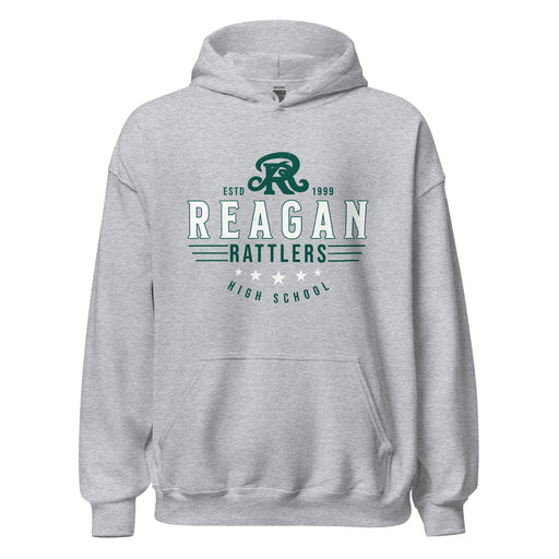 Reagan High School Rattlers Grey Classic Unisex Hoodie 217