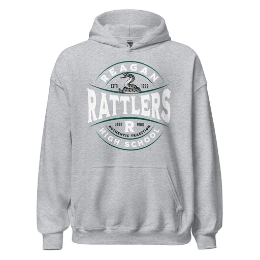 Reagan High School Rattlers Grey Classic Unisex Hoodie 218