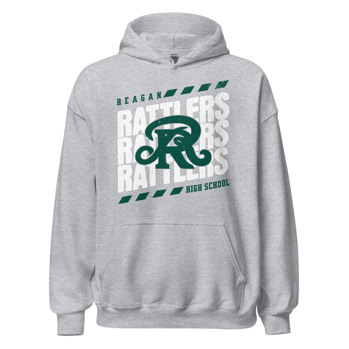 Reagan High School Rattlers Grey Classic Unisex Hoodie 223