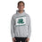 Man wearing Reagan High School Rattlers Grey Classic Unisex Hoodie 223