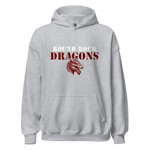 Round Rock High School Dragons Grey Classic Unisex Hoodie 222