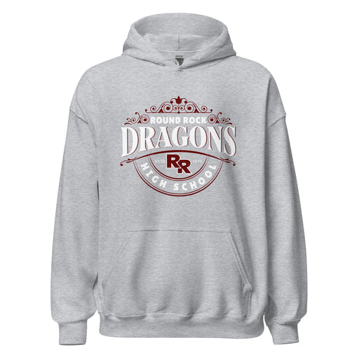 Round Rock High School Dragons Grey Classic Unisex Hoodie 211