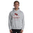 Man wearing Round Rock High School Dragons Grey Classic Unisex Hoodie 217