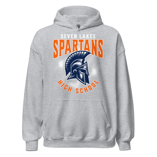 Seven Lakes High School Spartans Grey Classic Unisex Hoodie 213