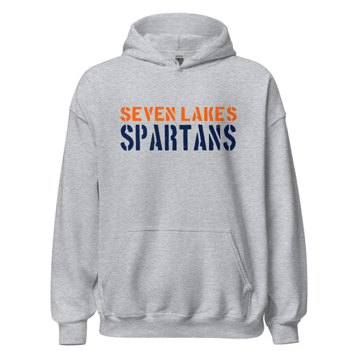 Seven Lakes High School Spartans Grey Classic Unisex Hoodie 017