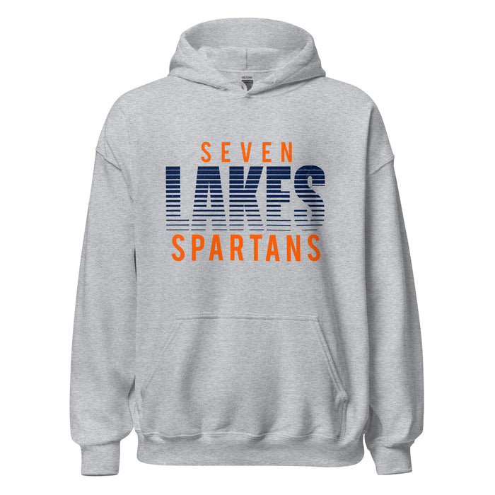 Seven Lakes High School Spartans Grey Classic Unisex Hoodie 024