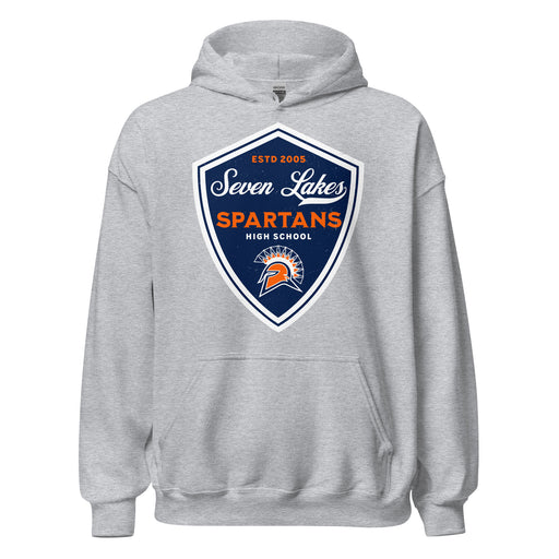 Seven Lakes High School Spartans Grey Classic Unisex Hoodie 225