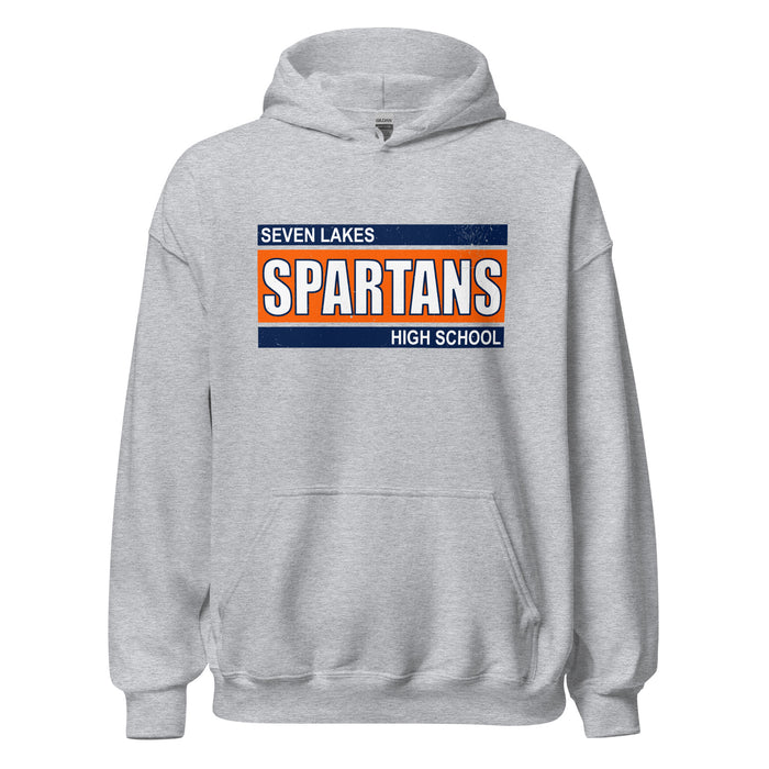 Seven Lakes High School Spartans Grey Classic Unisex Hoodie 098