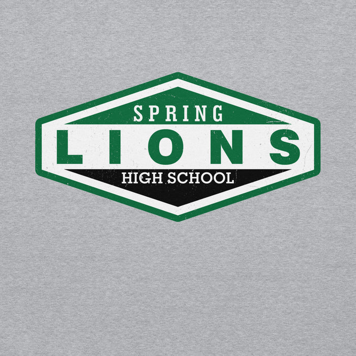 Spring High School Lions Grey Classic Unisex Hoodie 009