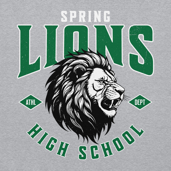 Spring High School Lions Grey Classic Unisex Hoodie 213