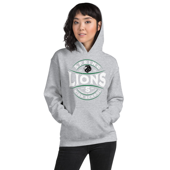 Spring High School Lions Grey Classic Unisex Hoodie 218