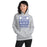 Woman wearing St. Frederick High School Warriors Grey Classic Unisex Hoodie 001