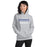 Woman wearing St. Frederick High School Warriors Grey Classic Unisex Hoodie 024