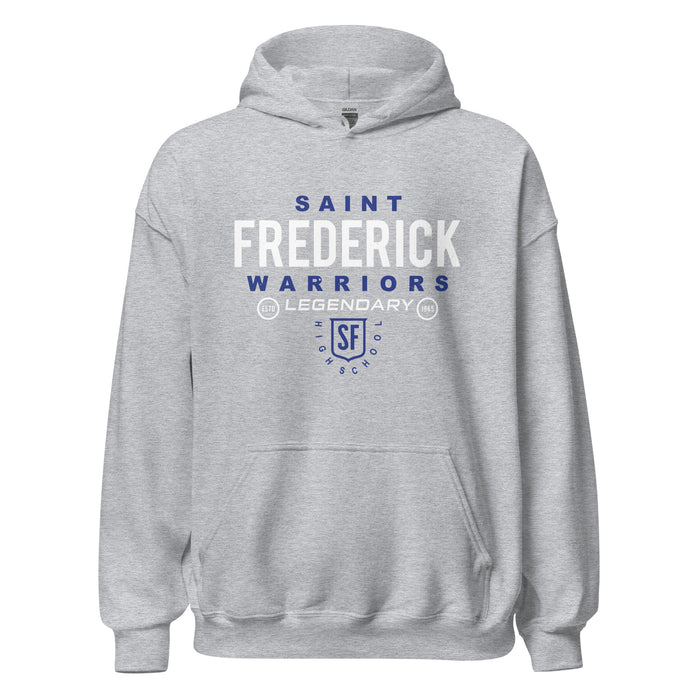 St. Frederick High School Warriors Grey Classic Unisex Hoodie 003