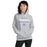 Woman wearing St. Frederick High School Warriors Grey Classic Unisex Hoodie 003