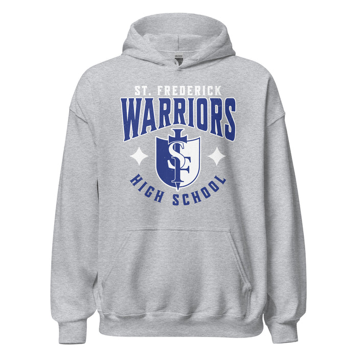 St. Frederick High School Warriors Grey Classic Unisex Hoodie 213